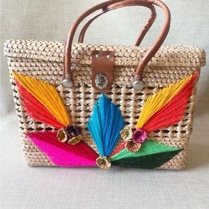 Woven Raffia/Straw Market Bag